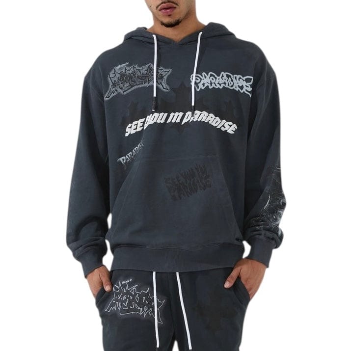 See You In Paradise The Reaper Pullover Hoodie (Charcoal) 8641H