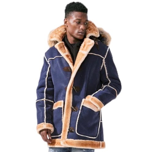 Jordan Craig Denali Shearling Jacket (Navy)