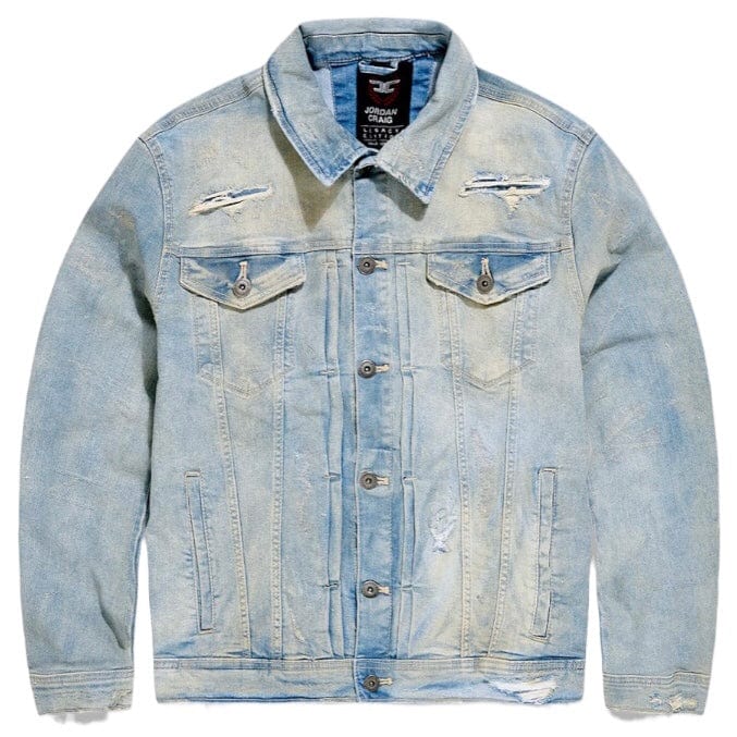 Jordan Craig Hudson Denim Trucker Jacket (Antique) JJ2273