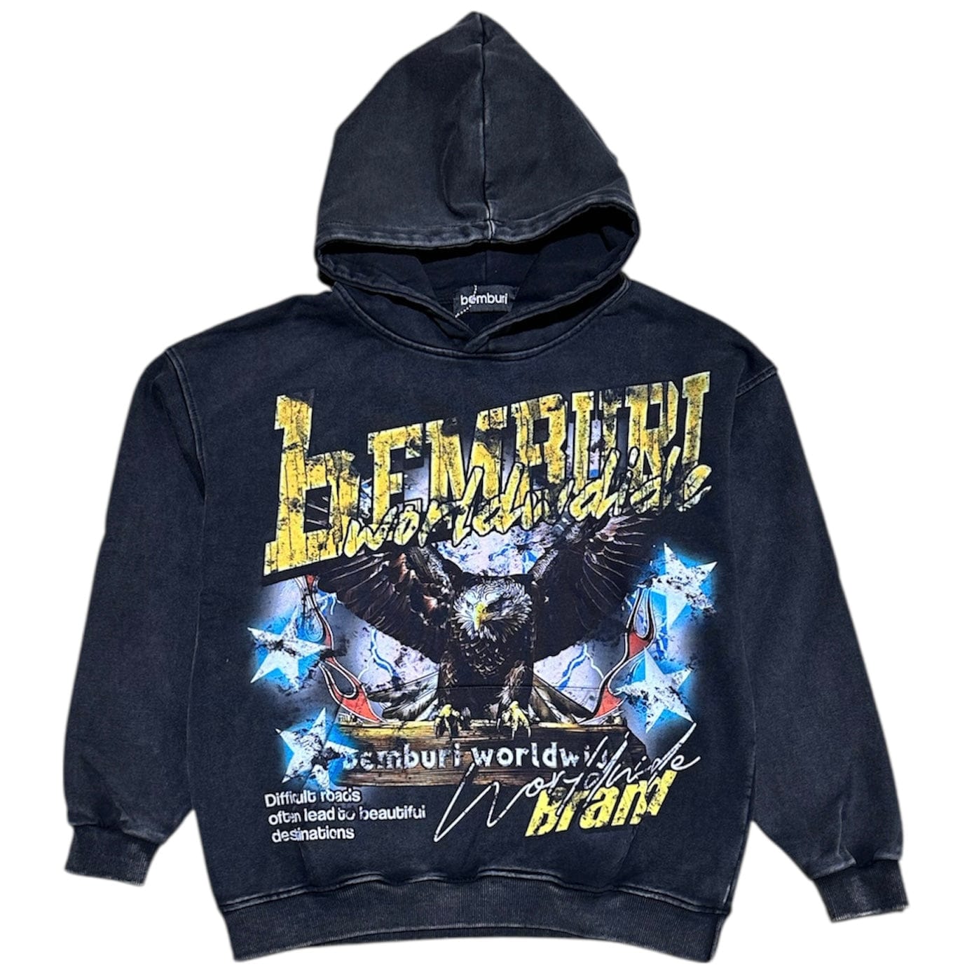 Bemburi Worldwide Eagle Hoodie (Black)