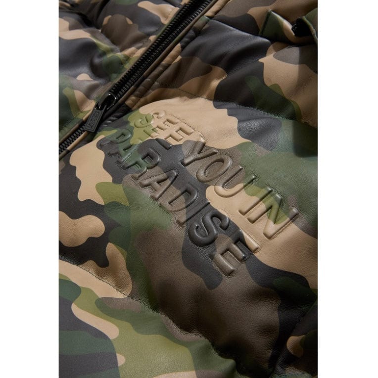 See You In Paradise The Wild One Camo Puffer Jacket (Vintage Camo) 91665C