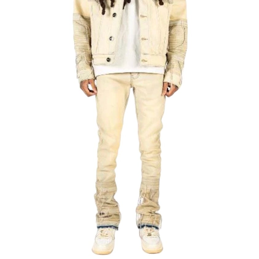 Pheelings "Phree Spirit" Flare Stack Denim (Light Blue/Sand)