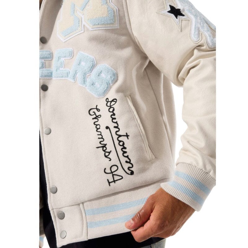 Jordan Craig Pioneers Varsity Jacket (Cream) 91650