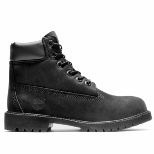 Junior Timberland Premium 6 In Waterproof Boots (Black Nubuck) TB-012907-001