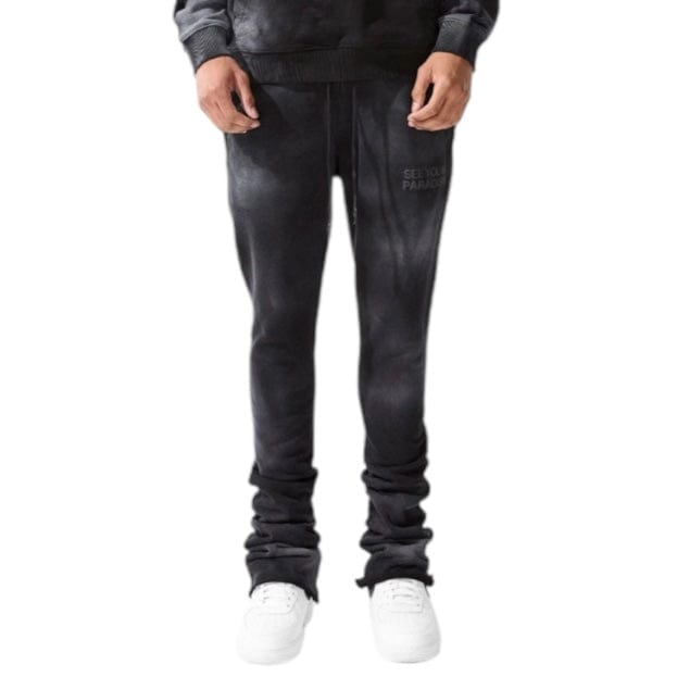 Jordan Craig Paradise Washed Stacked Sweatpants (Vintage Black) 9117L