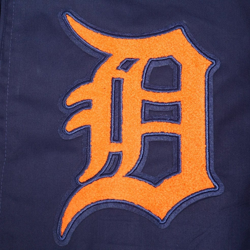 Pro Standard Detroit Tigers Living Large Twill Jacket (Midnight Navy)