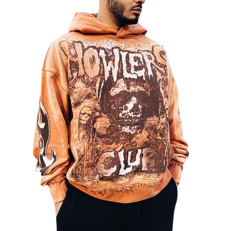 Howlers Club Ghoul Tour Hoodie (Burnt Orange)