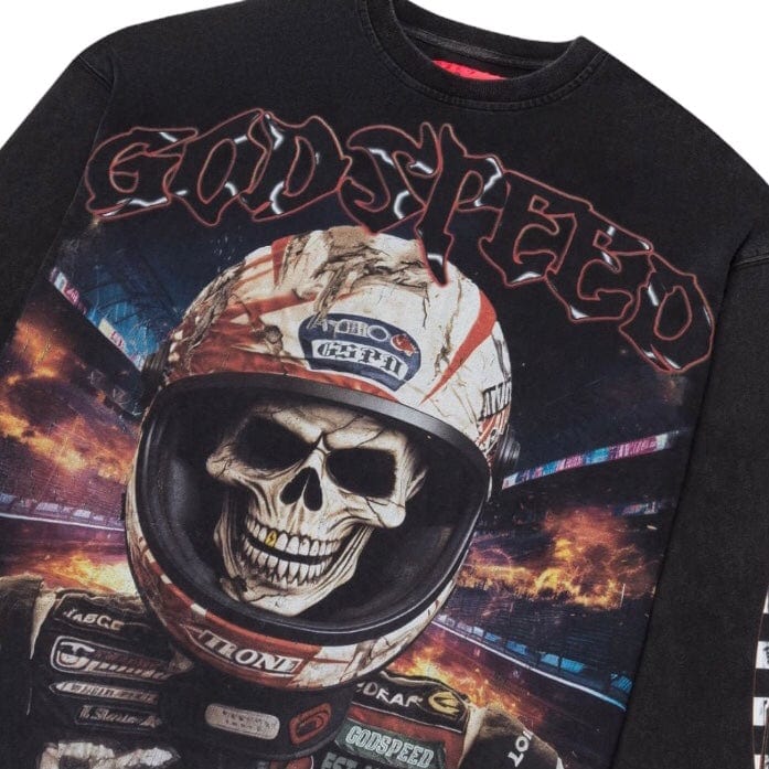 Godspeed Racer Goldie LS T-Shirt (Black Wash)