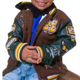 Boys Jordan Craig Star Eagles Varsity Jacket (Mission) 91617B