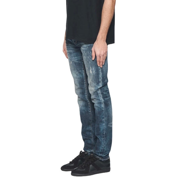 Purple Brand Skinny Perforated Denim (Dark Indigo) P001-SPFD424