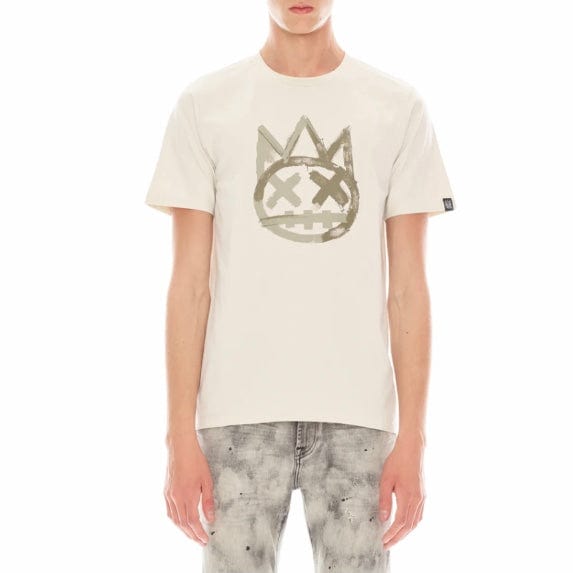 Cult Of Individuality Shimuchan Brushed Logo 26/1's Tee (Winter White) 623B10-K66E