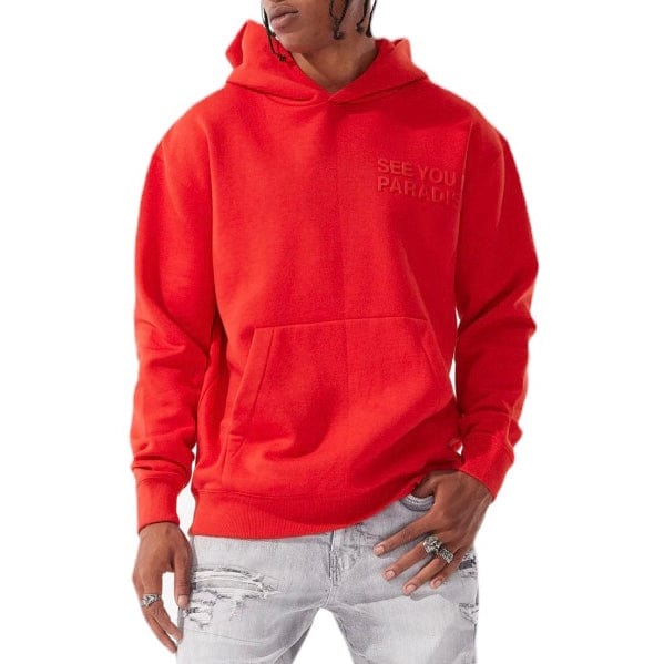 Jordan Craig Paradise Tonal Pullover Hoodie (Red) 8862H