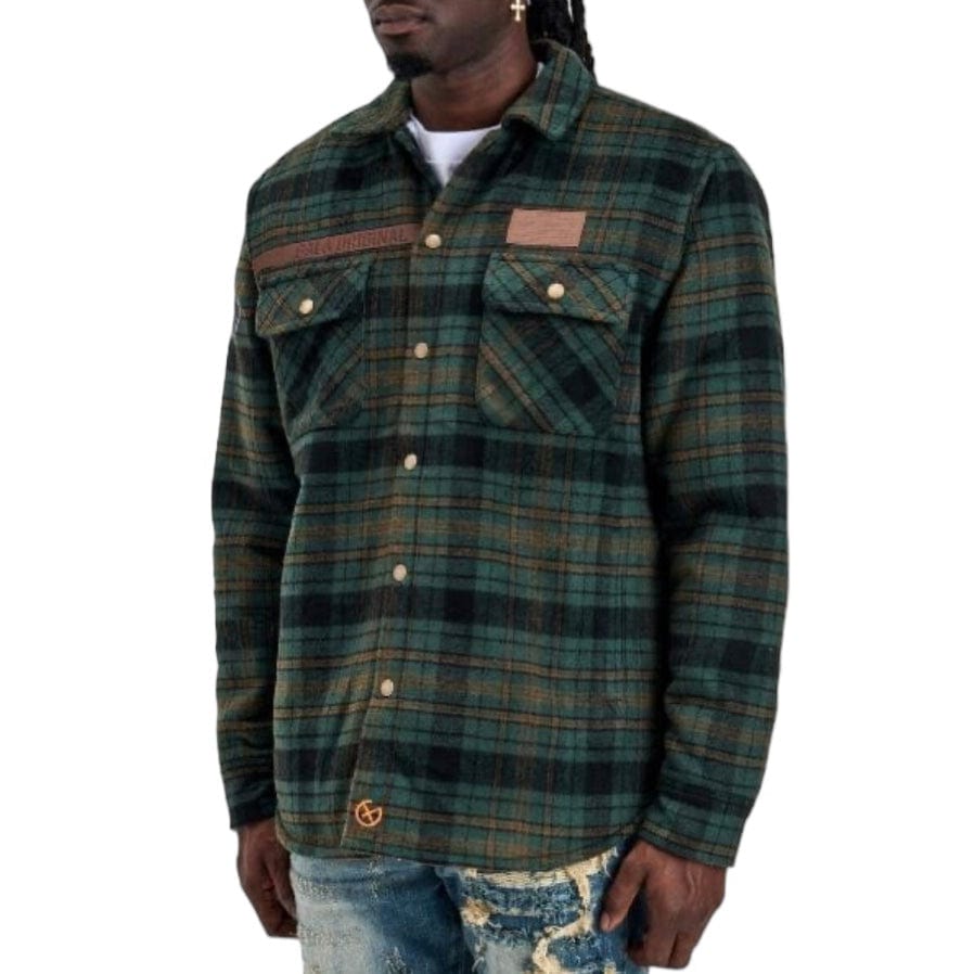 Gala Original Dazed Flannel Jacket (Army) G-H-23-014