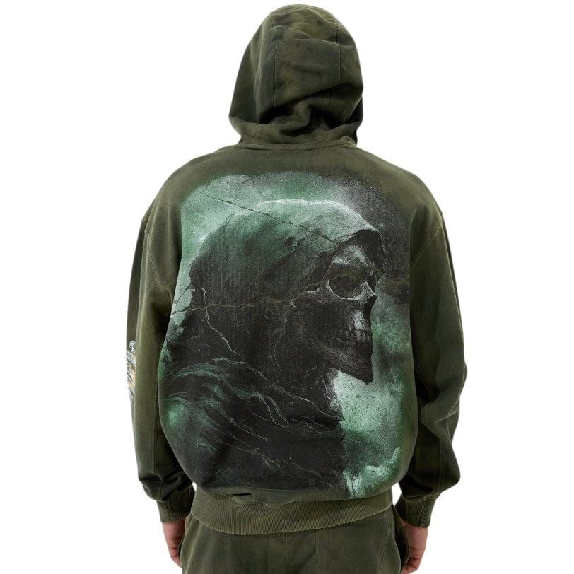 See You In Paradise The Reaper Pullover Hoodie (Olive) 8641H