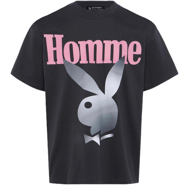 Homme Femme Twisted Bunny Tee (Washed Black) HFPB202420-2