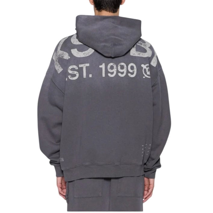Ksubi State Ekcess Hoodie (Charcoal Fade) MFA25FL003