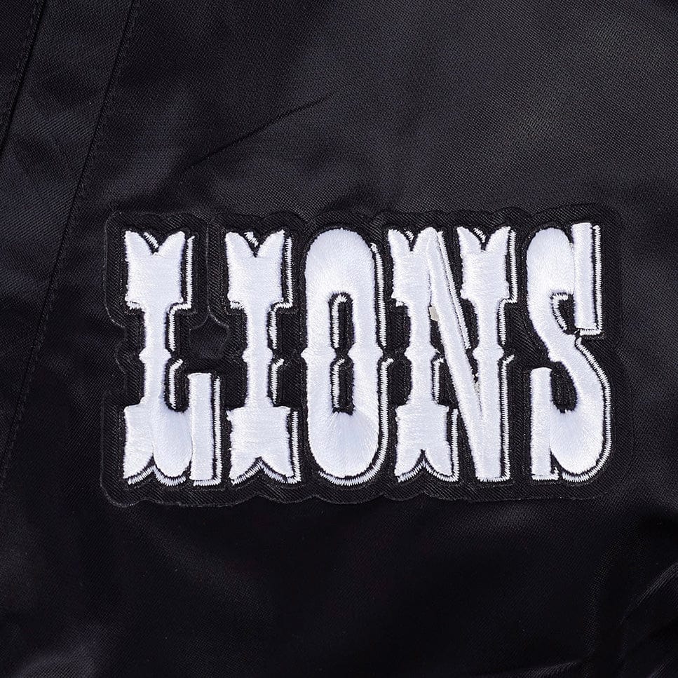 Pro Standard NFL Detroit Lions Best Of Men's Rib Satin Jacket (Black)