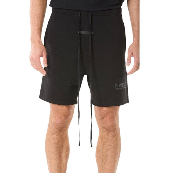 G West Lifestyle Premium Sweat Shorts (Jet Black) GWSH026