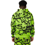 Maximo Crushed Skull Top Hoodie (Neon Green/Black)