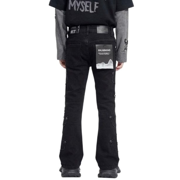 Kids Valabasas Dat Stacked Denim (Jet Black) VPLAY-VJ3-1044