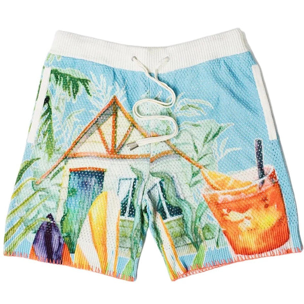 Si Tu Veux Tropical Life Shorts (Blue) TV0129