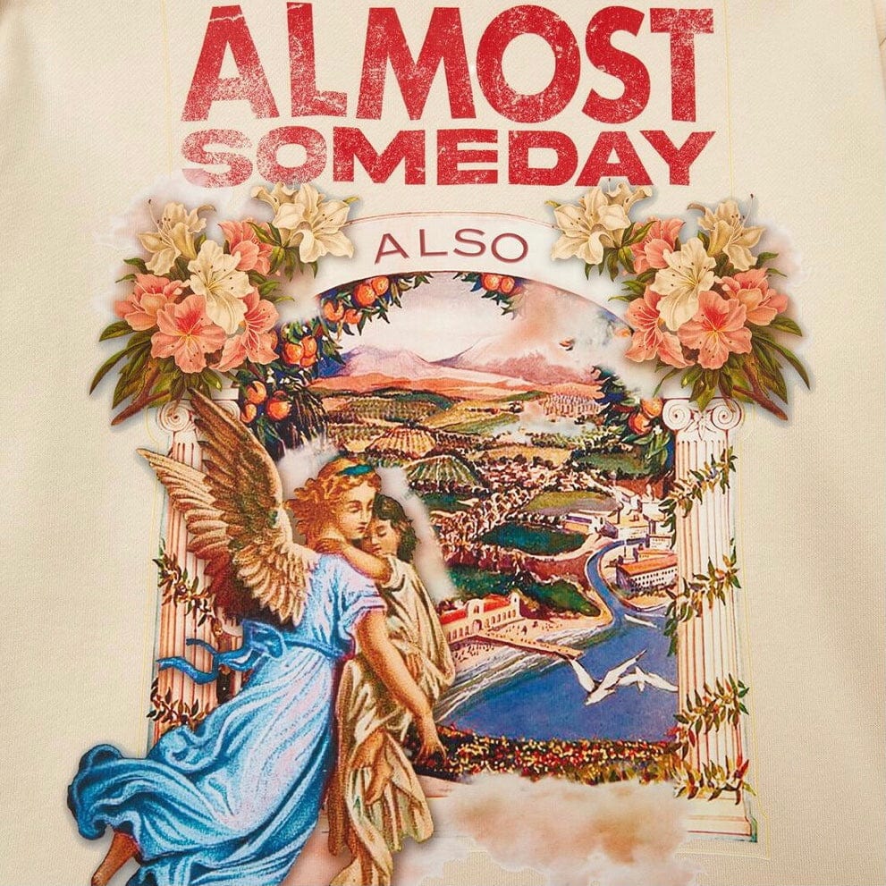 Almost Someday Postcard Hoodie (Cream) C9-15