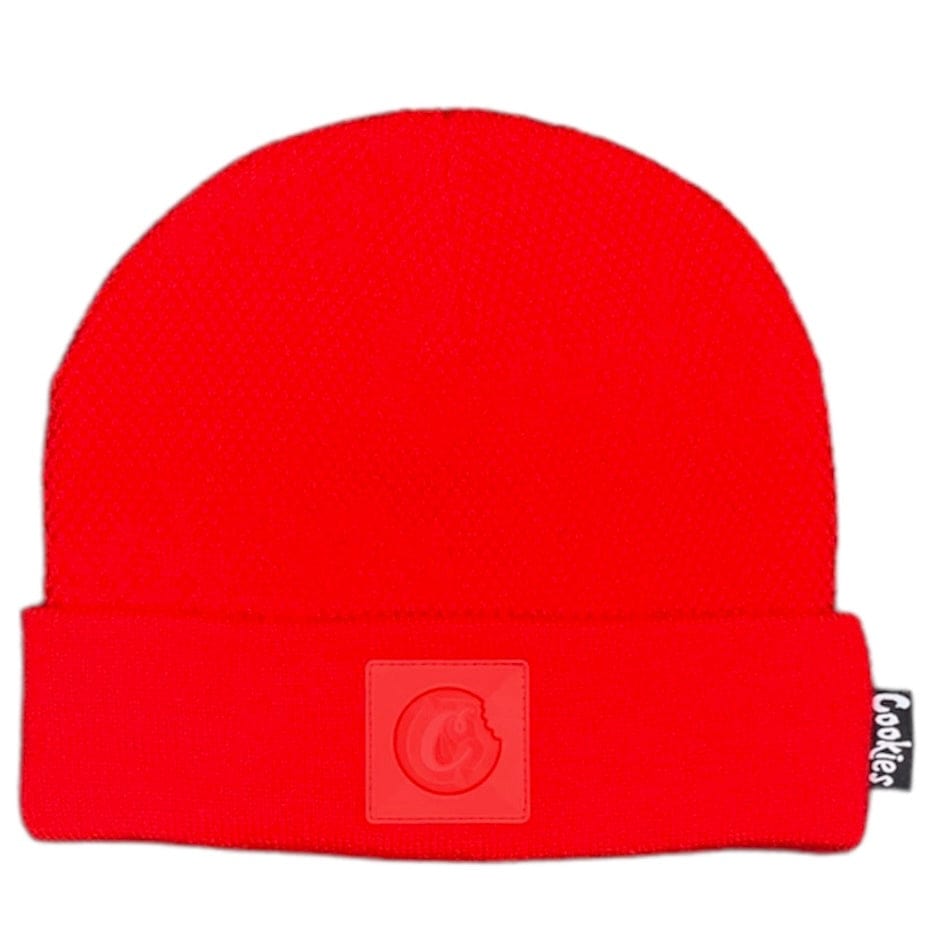 Cookies Monaco Honeycomb Knit Beanie (Red) 1556X5652