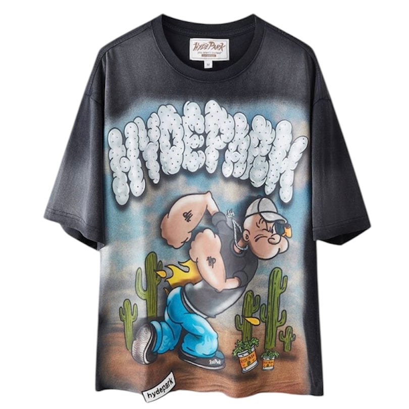 Hyde Park Puffing Spinach Tee (Black)