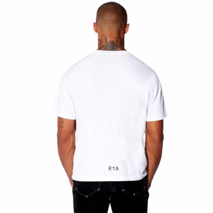 RTA Short Sleeve Old English Logo Tee (White/Black) MU23K621