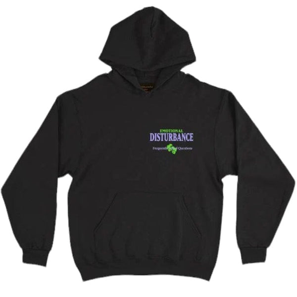 Frequently Asked Questions Disturbance Hoodie (Black) 23-398HD