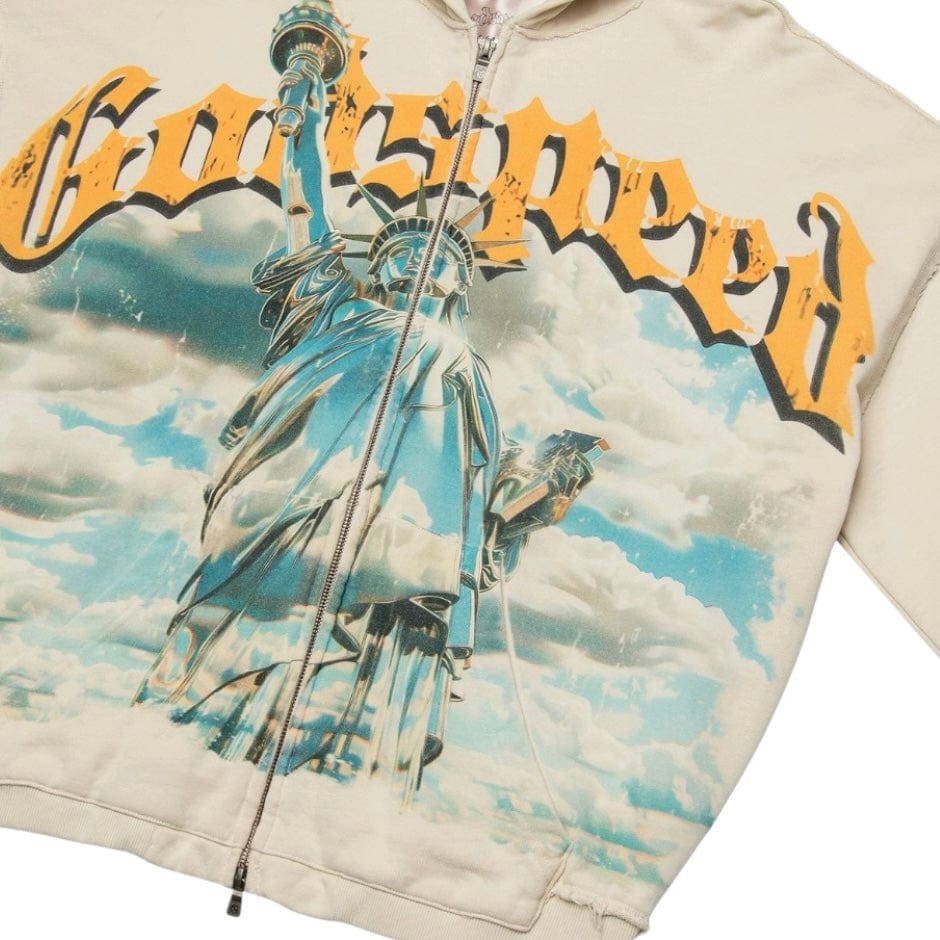 Godspeed Chrome Liberty Zip Hoodie V2 (Bone)