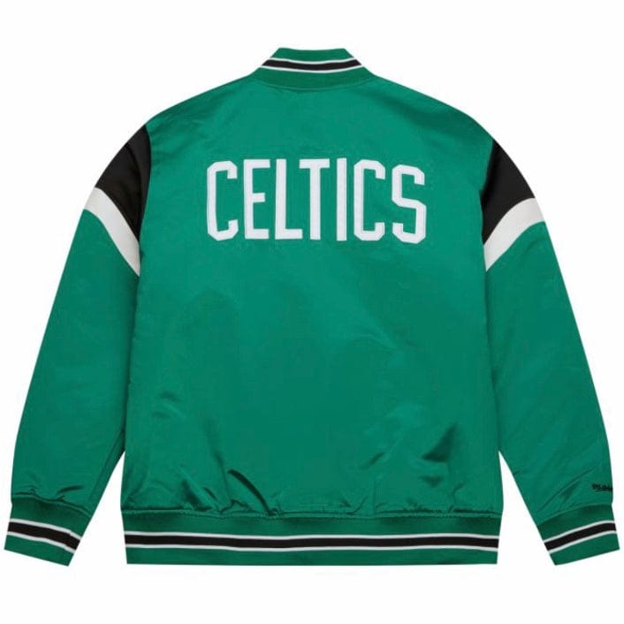 Mitchell & Ness NBA Boston Celtics Heavyweight Satin Jacket (Kelley Green)