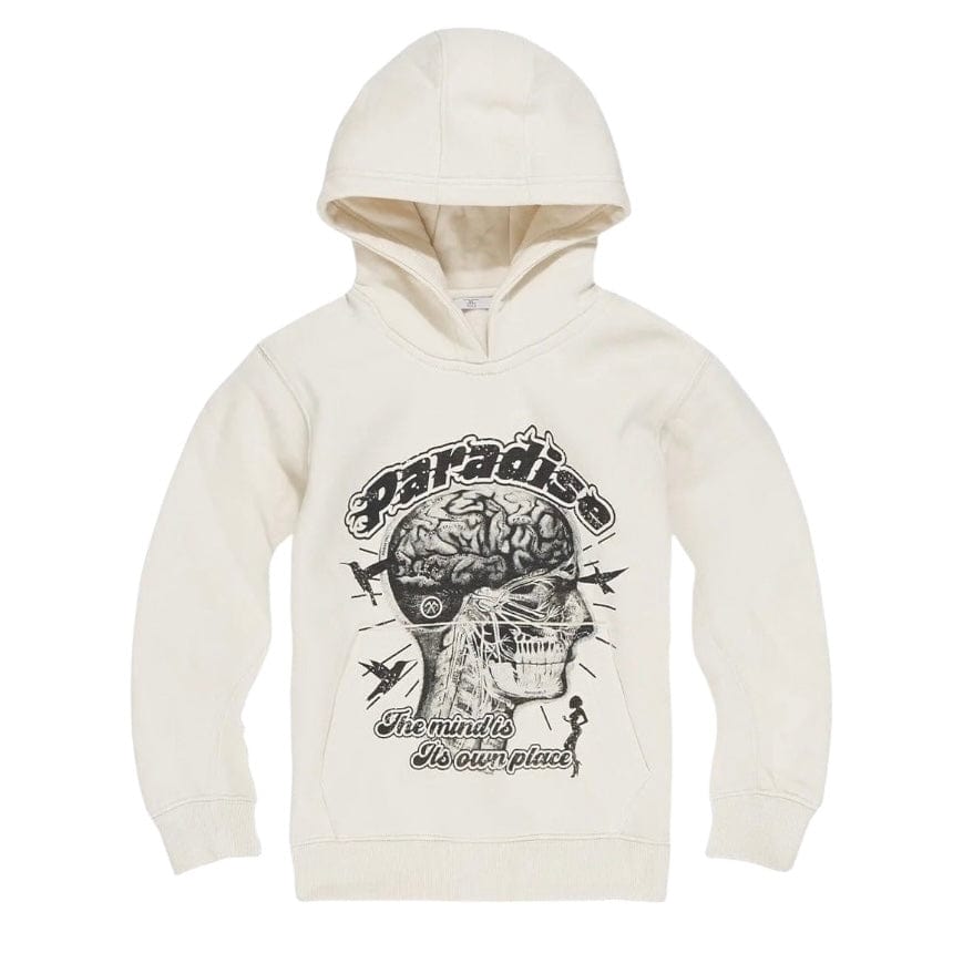 Boys Jordan Craig Cranial Paradise Pullover Hoodie (Bone) 8626HB