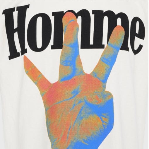 Homme Femme Twisted Fingers Tee (Cream) ATONCE2317-2