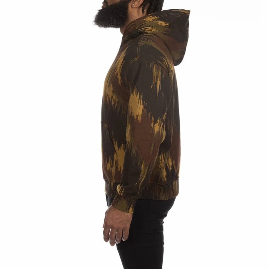 Ice Cream Drip Camo Hoodie (Dried Tobacco) 441-6310