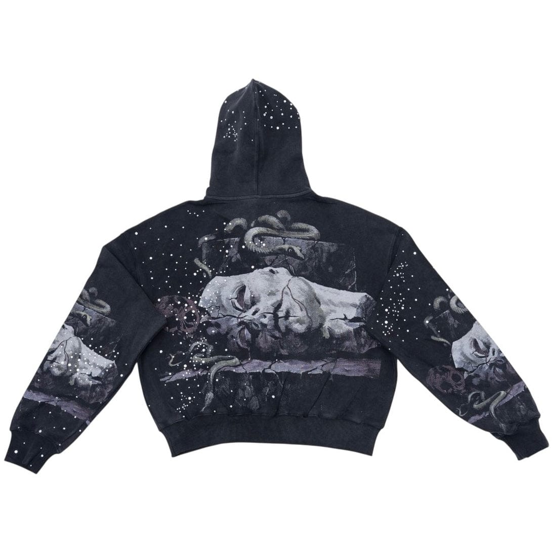 The Syndicate Statue Zip Up Hoodie (Black Wash)