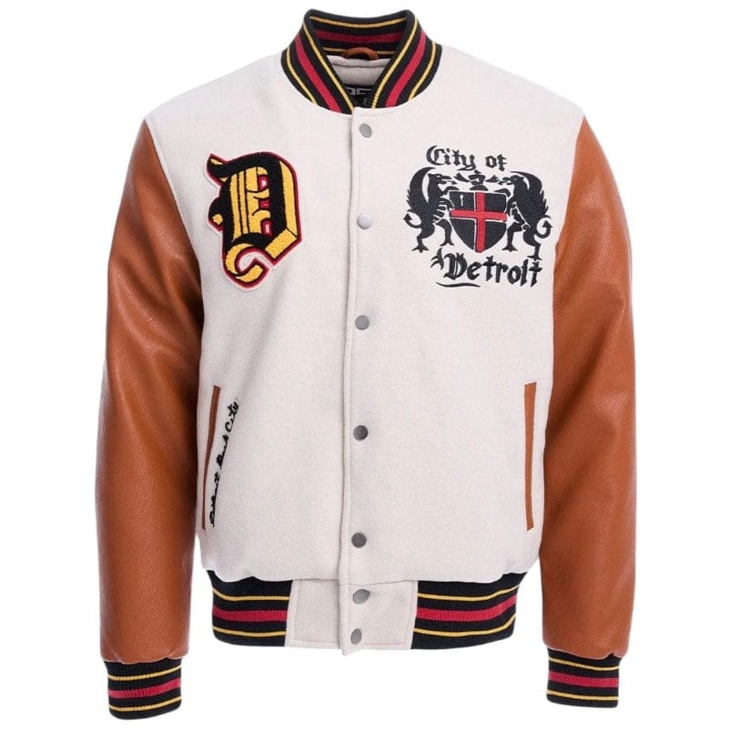 Jordan Craig The Renaissance City Varsity Jacket (Cream) 91654