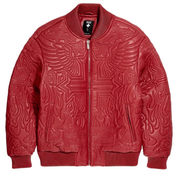 See You In Paradise Sinister Bomber Jacket (Red) 91666