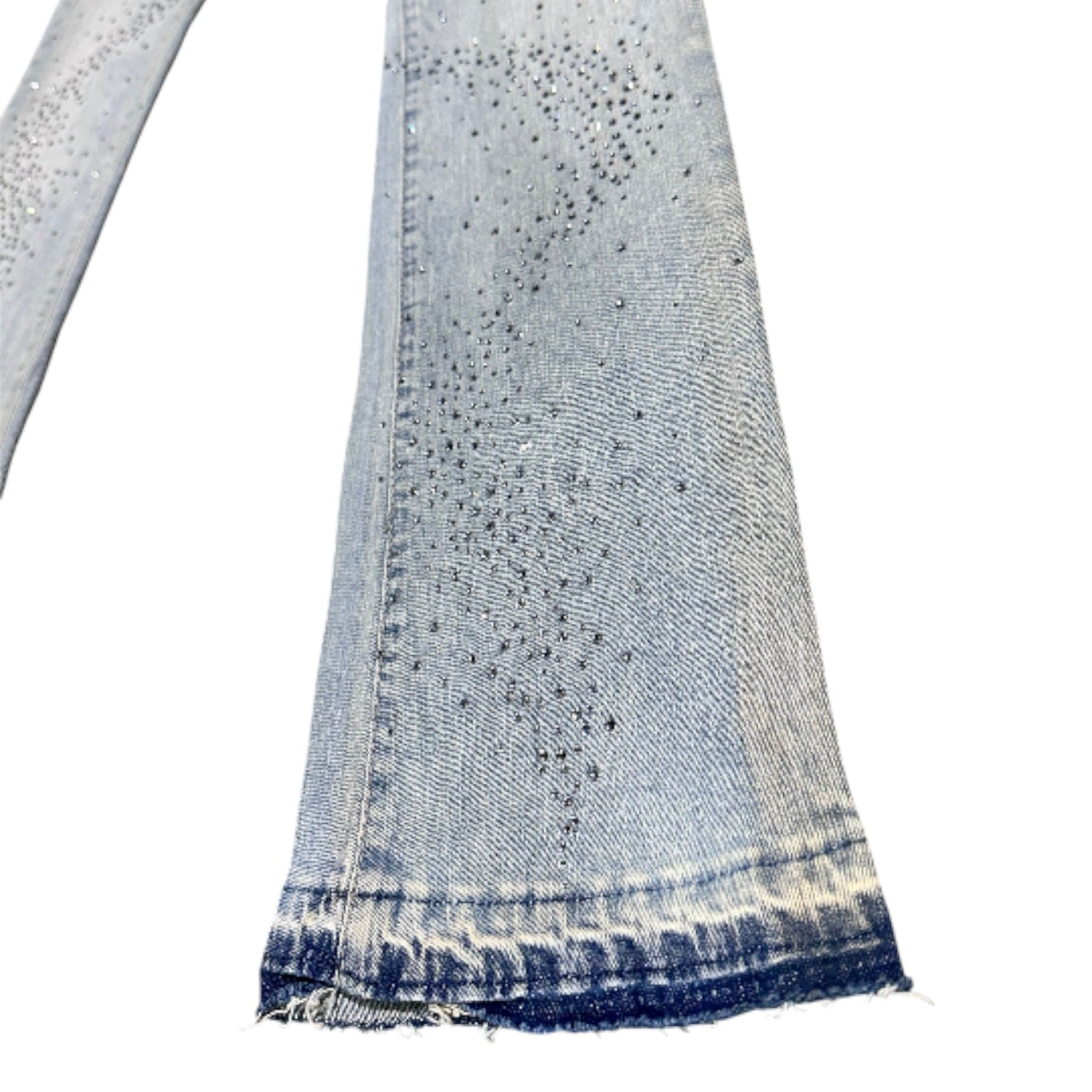 Liquid Crystals Small & Big Crystals Stacked Denim (Ice Antique) JTF2316