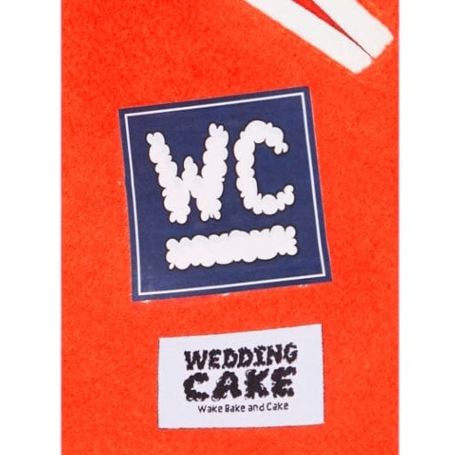 Wedding Cake Detroit Varsity Jacket (Orange/White) WC6970581-OWH