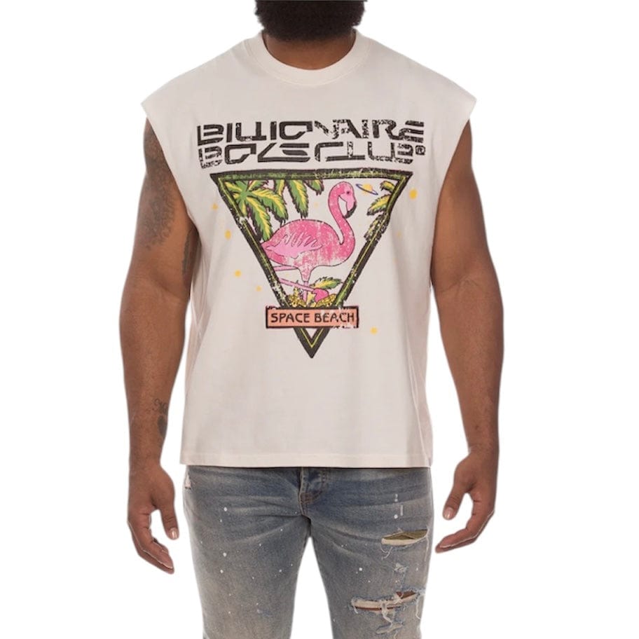 Billionaire Boys Club BB Space Sleeveless Knit (White) 851-3312