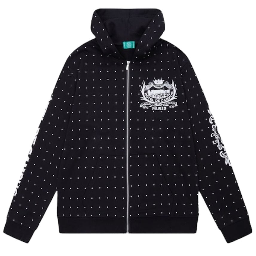 Campus Goods Louvre Zip-up Hoodie (Black) CG-S25-53