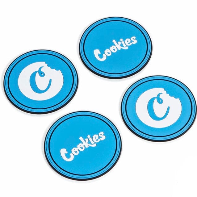 Cookies 4-Pack of 4" Silicone Table Coasters (Cookies Blue) CM232AMI18