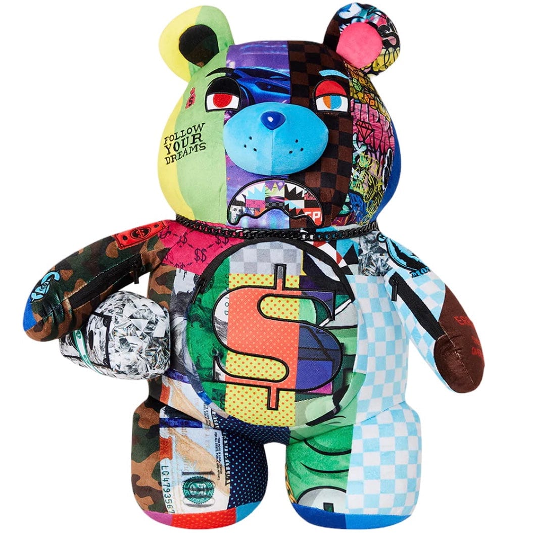 Sprayground Shark Masterpieces Moneybear Teddybear Backpack