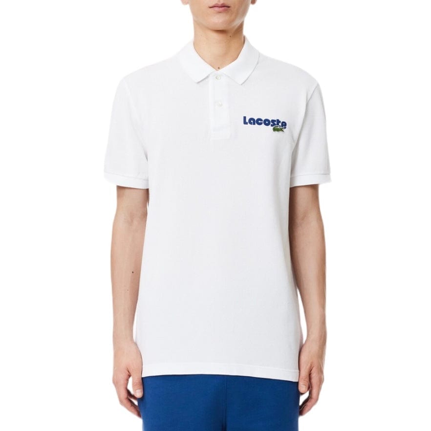 Lacoste Washed Effect Cotton Pique Polo (White) PH7426-51