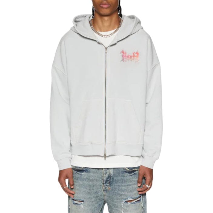 Ksubi Fuego Ekcess Zip Thru Hoodie (Painted White) MPS25FL007