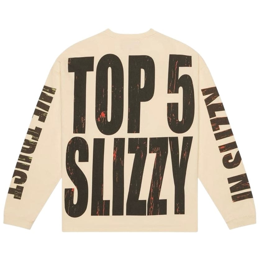Godspeed Top 5 Slizzy LS T Shirt (Bone)