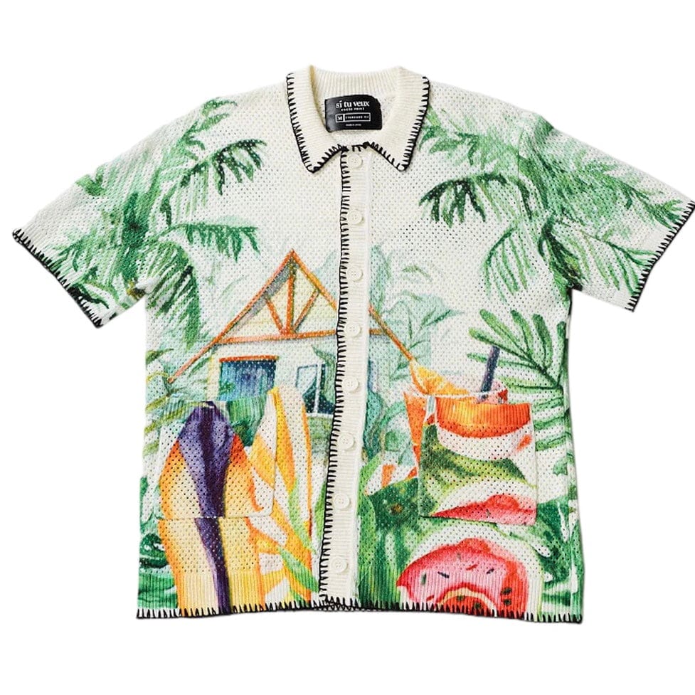 Si Tu Veux Tropical Life Shirt (Cream) TV0128