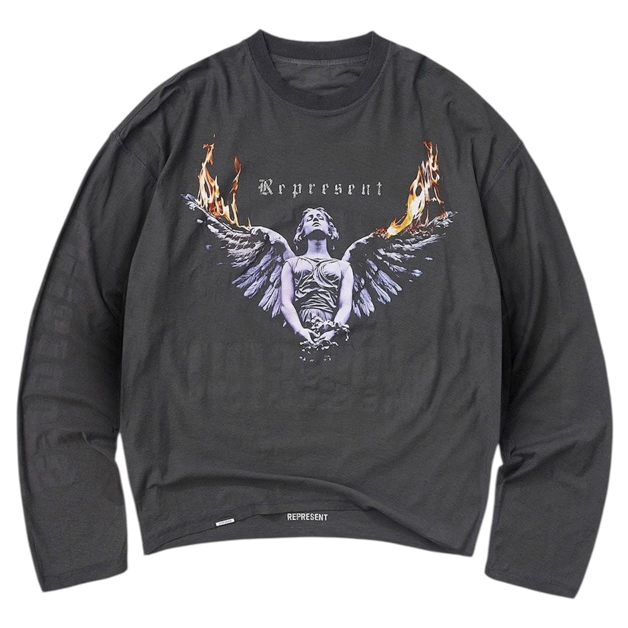 Represent Reversible Living Legacy Tour Long Sleeve T Shirt (Sun Fade Grey)