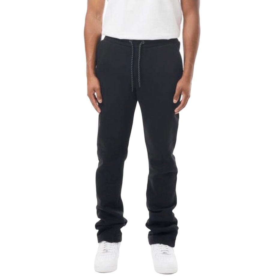 M. Society Stacked Fleece Sweatpants (Black) MS-23708